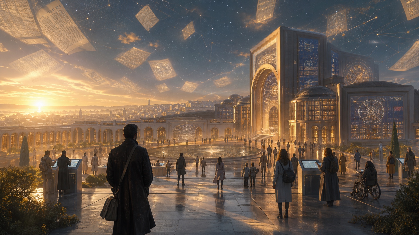 People around the world enter the public digital Codex at sunrise